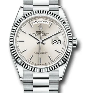 Superclone Rolex Day-Date Silver Dial Oystersteel Jubilee 126234
