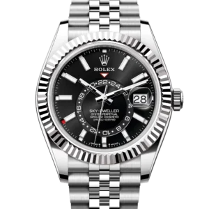 Superclone Rolex Sky Dweller Black Dial Oystersteel and White Gold Jubilee 336934