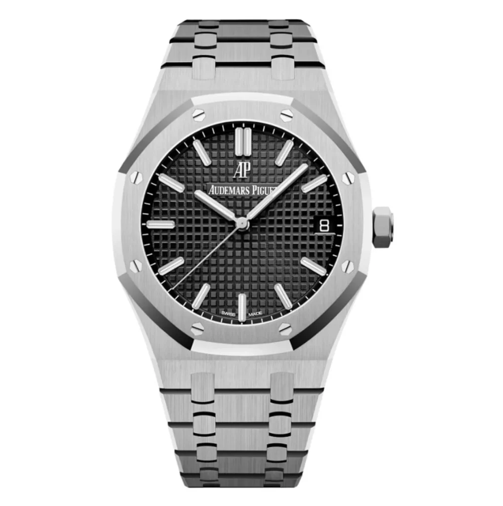 Superclone Audemars Piguet Royal Oak 41 – 15500ST.OO.1220ST.03 Black Dial, Stainless Steel Bracelet