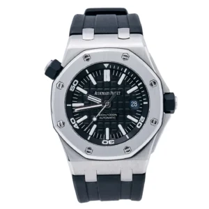 Superclone Audemars Piguet Royal Oak Offshore Chronograph 15703ST 42MM Black Dial With Rubber Bracelet