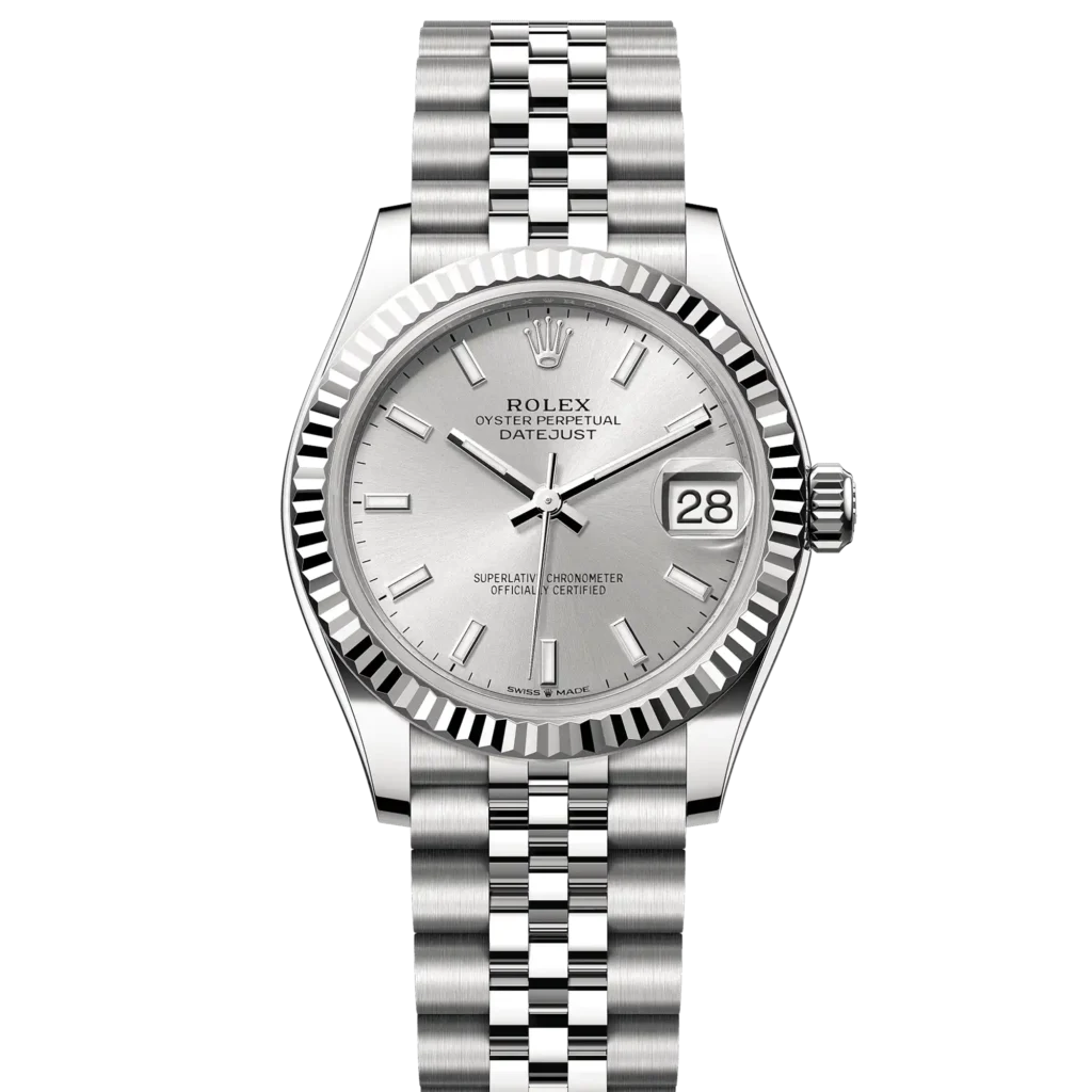 Superclone Rolex Datejust 41 Silver Index Oystersteel White Gold Jubilee 278274
