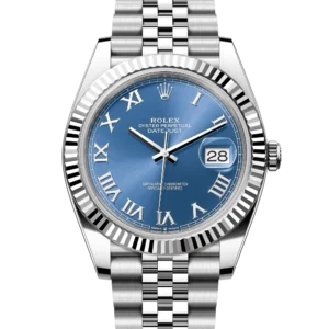 Superclone Rolex Rolex Datejust 41 Blue Roman White Gold Oystersteel Jubilee 126334