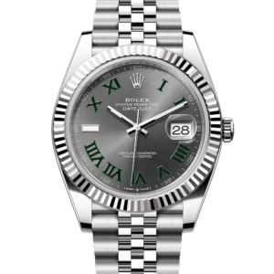 Superclone Rolex Datejust 41 Wimbledon Oystersteel White Gold Jubilee 126334