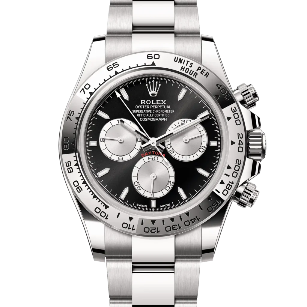 Superclone Rolex Daytona "Baby Le Mans" Black Dial White Gold Oyster 126509