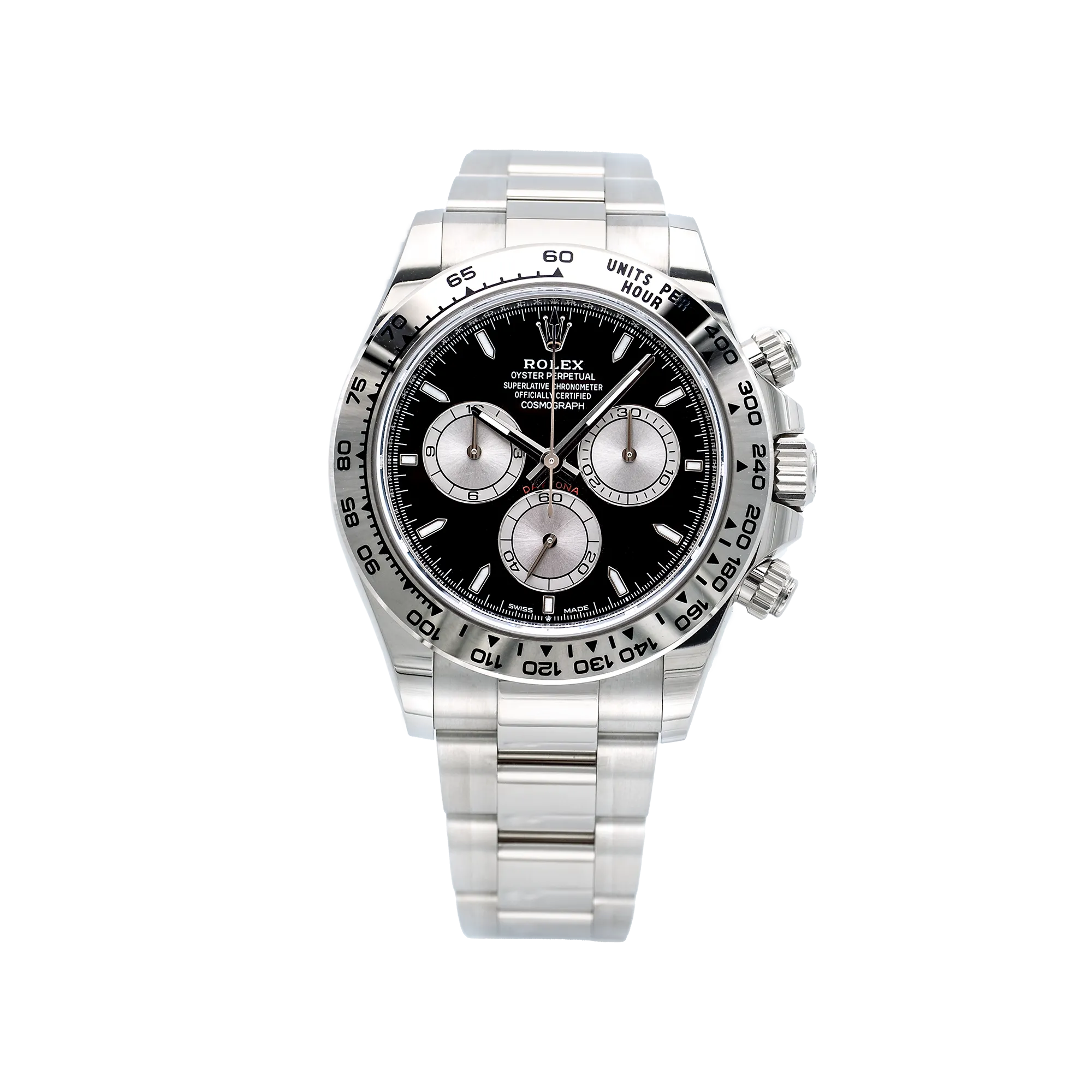Superclone Rolex Daytona "Baby Le Mans" Black Dial White Gold Oyster 126509 - Image 2