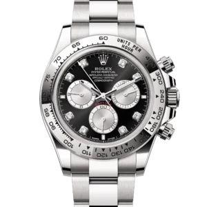 Superclone Rolex Daytona Black Diamond Dial White Gold Oyster 126509G