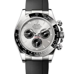 Superclone Rolex Daytona "Ghost" Silver Dial White Gold Oysterflex 126519