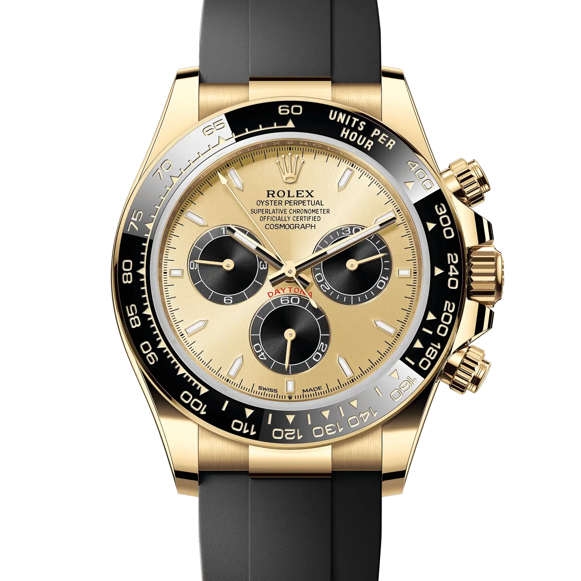 Superclone Rolex Daytona "Pikachu/YML" Gold Dial Yellow Gold Oysterflex 126518LN