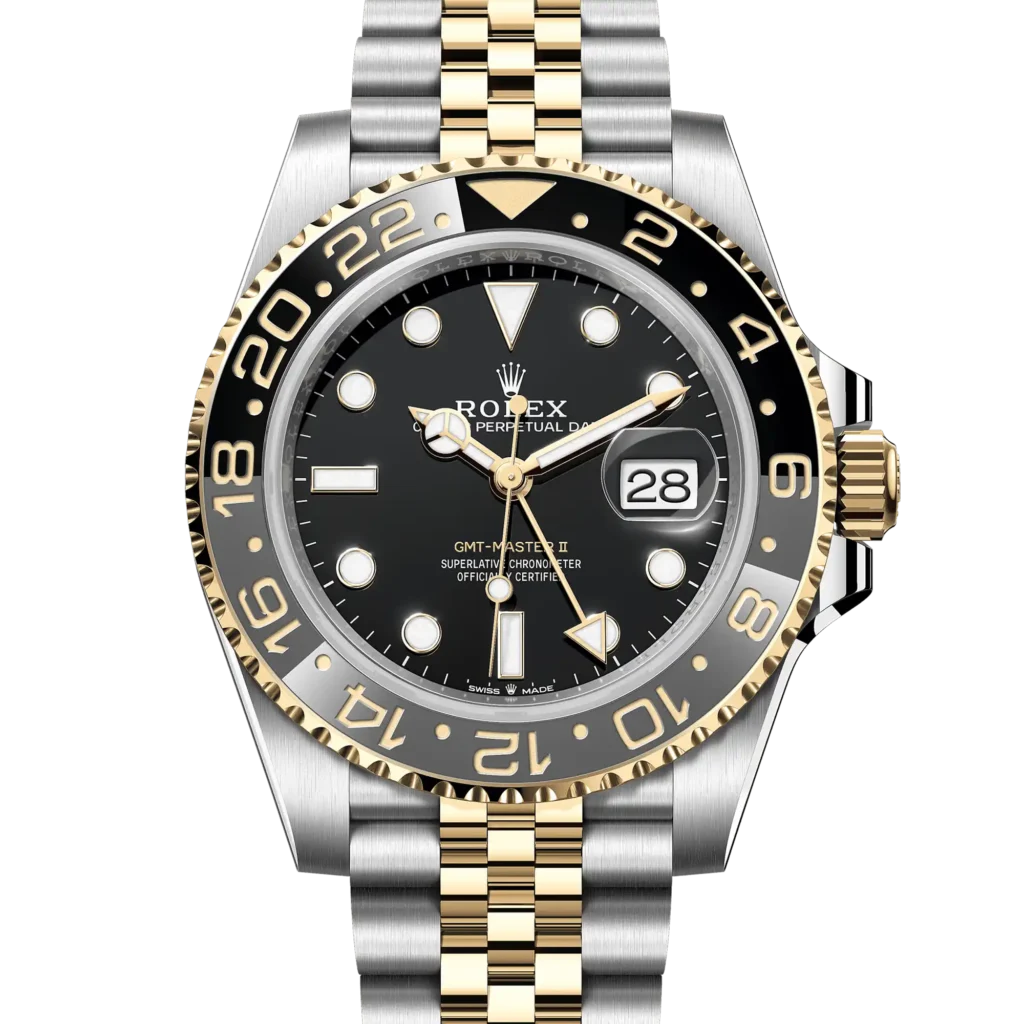 Superclone Rolex GMT-Master II "Bumblebee" Two-Tone Yellow Gold Jubilee 126713GRNR