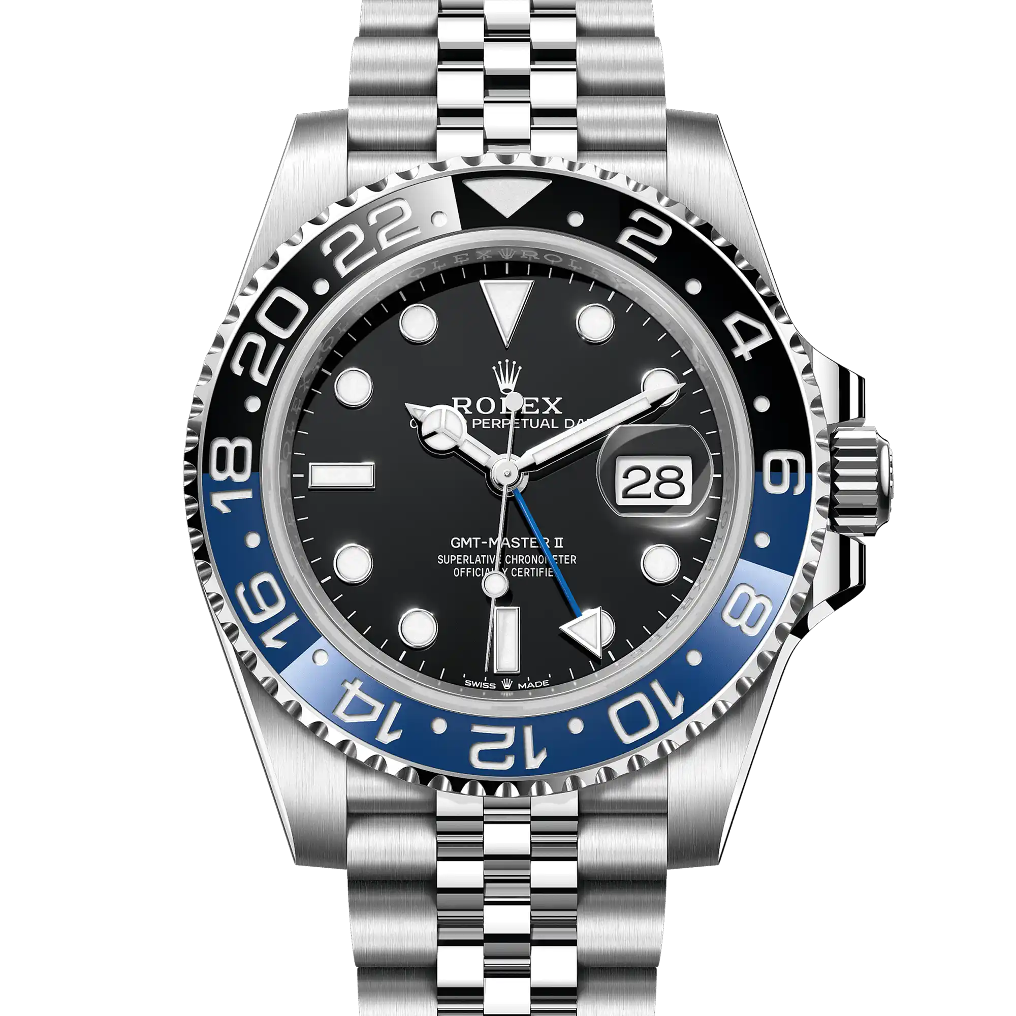Superclone Rolex GMT Master II "Batgirl" Jubilee 126710BLNR