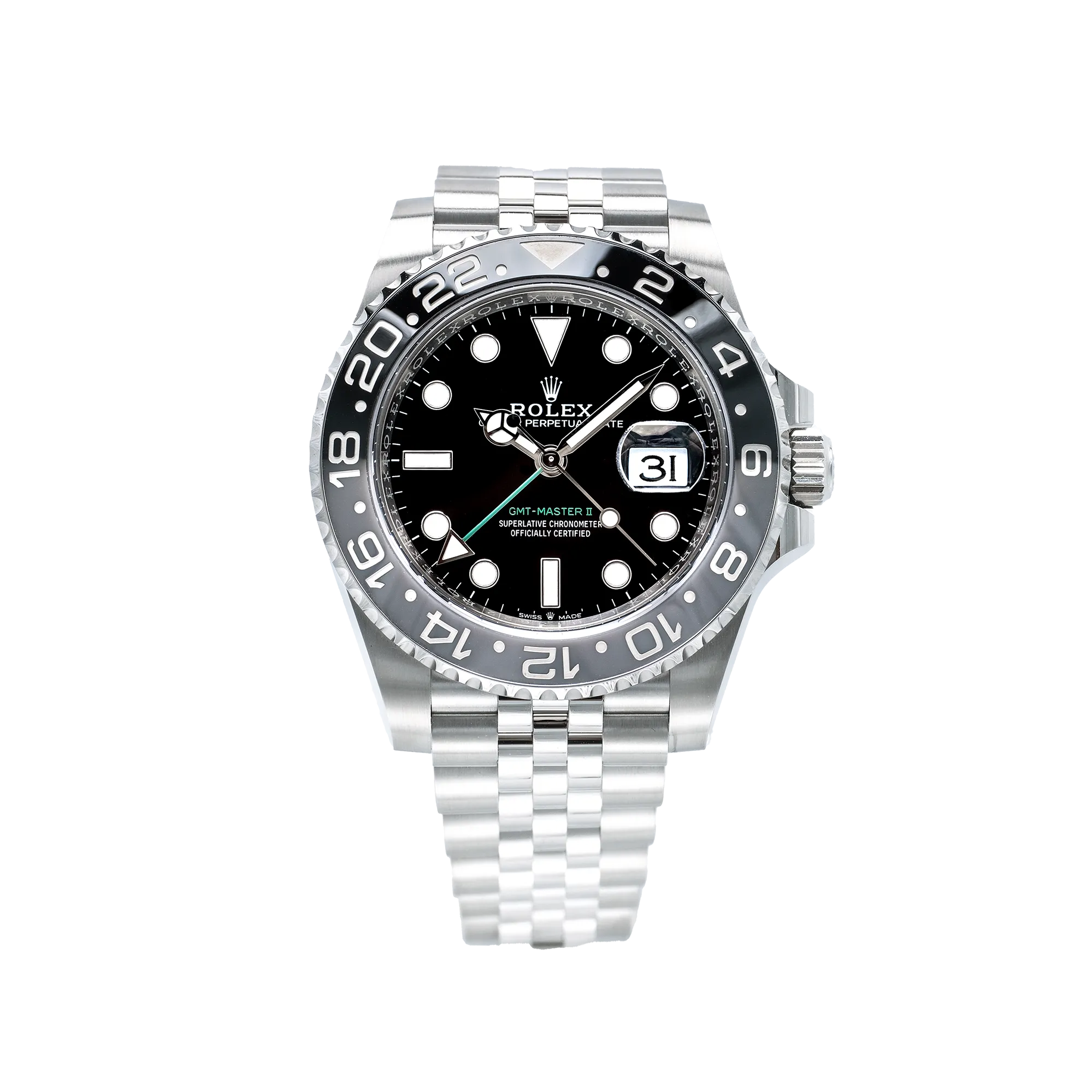 Superclone Rolex GMT Master II "Bruce Wayne" Jubilee 126710GRNR - Image 2
