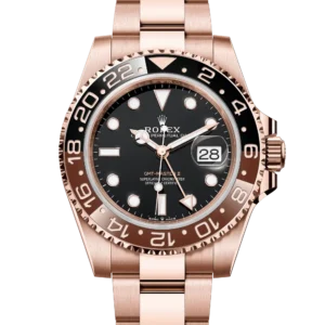Superclone Rolex GMT Master II "Root Beer" 18K Everose Gold Oyster 126715CHNR