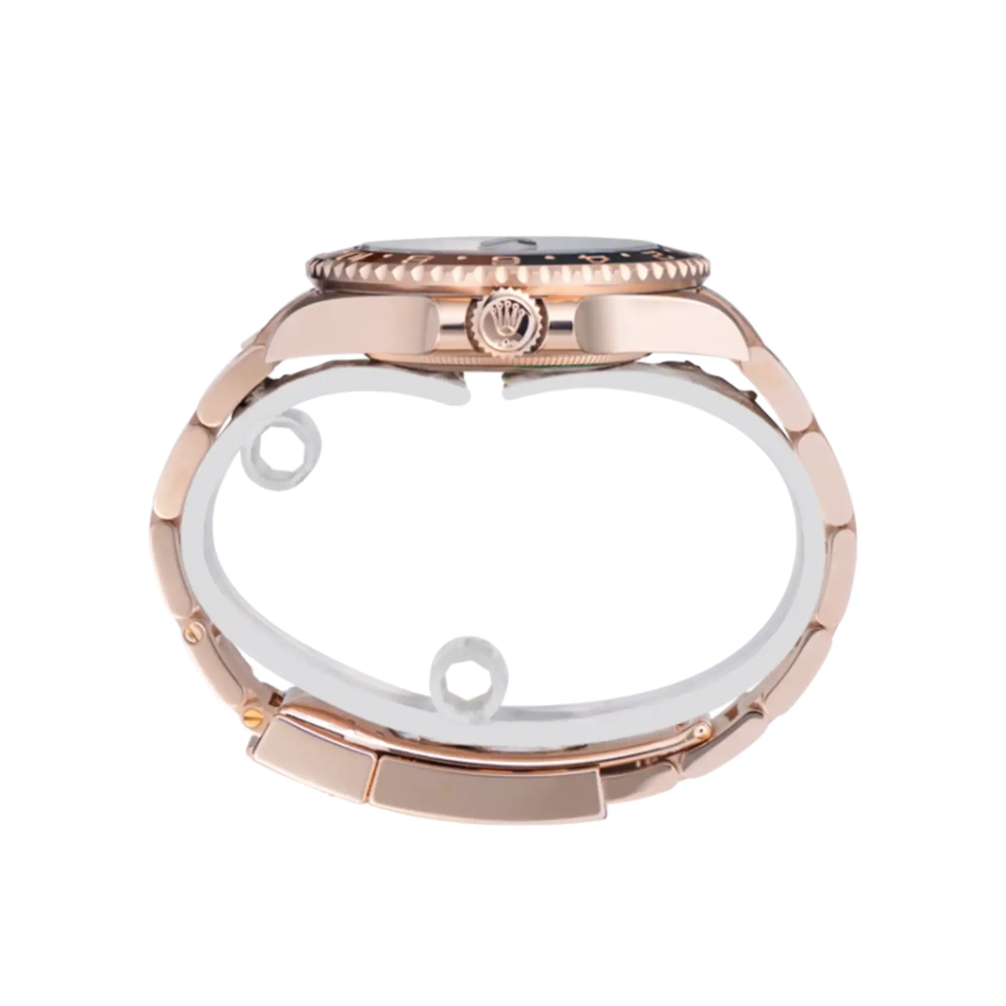Superclone Rolex GMT Master II "Root Beer" 18K Everose Gold Oyster 126715CHNR - Image 3