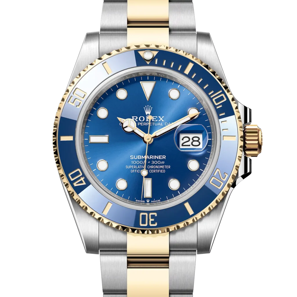 Superclone Rolex Submariner "Bluesy" 41 Oystersteel Yellow Gold 126613LB