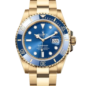 Superclone Rolex Submariner "Bluesy" Yellow Gold 126618LB