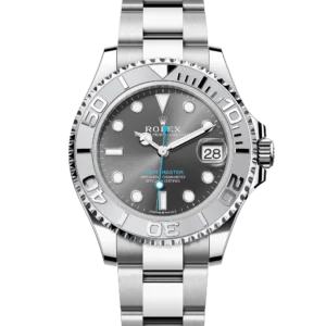 Superclone Rolex Yacht-Master 37 Slate Dial Oystersteel and Platinum 268622