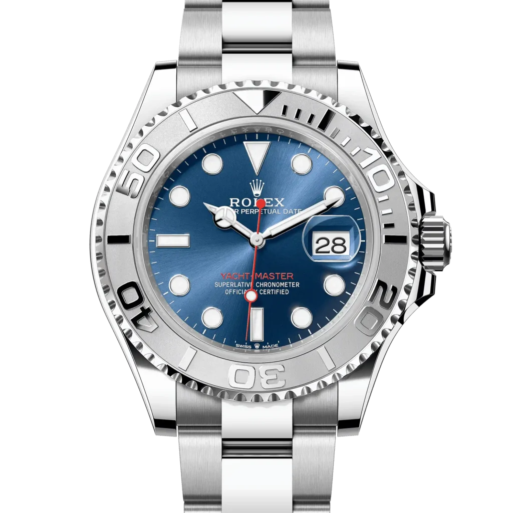 Superclone Rolex Yacht-Master 40 Blue Dial Oystersteel Platinum Oyster 126622