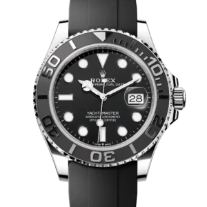 Superclone Rolex Yacht-Master 42 Black Dial White Gold Oysterflex 226659