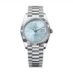 Superclone Rolex Day-Date Automatic Chronometer Ice Blue Dial Men's Watch