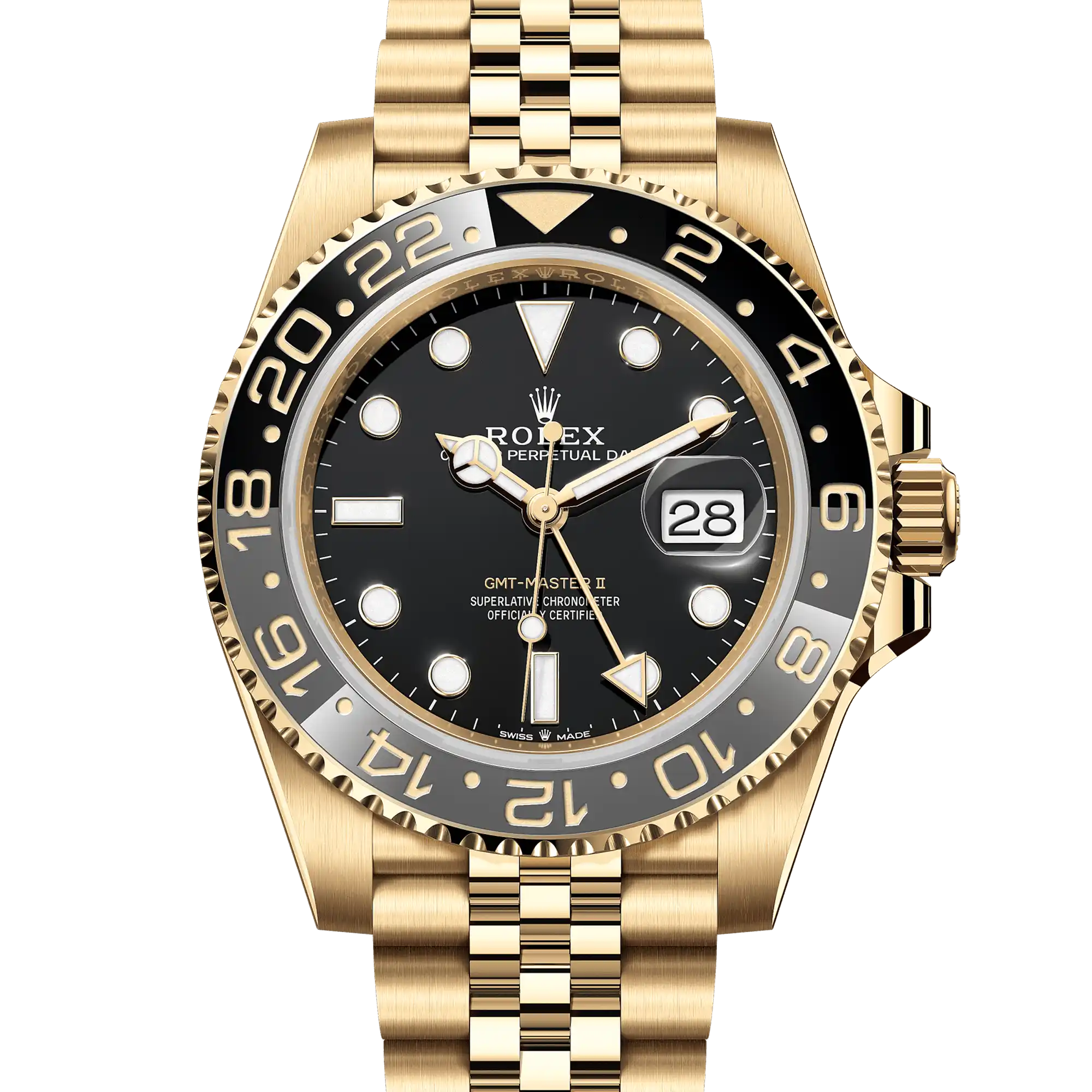 Superclone Rolex GMT-Master II 40 mm Black Dial 126718GRNR